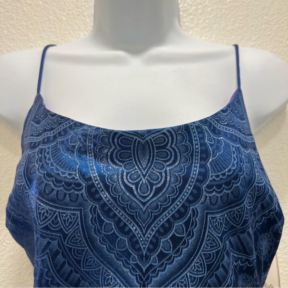 NWT Vintage Y2K Dollar Blue Slip Dress Gown Medium Whimsigoth Fairy Grunge - Picture 5 of 10